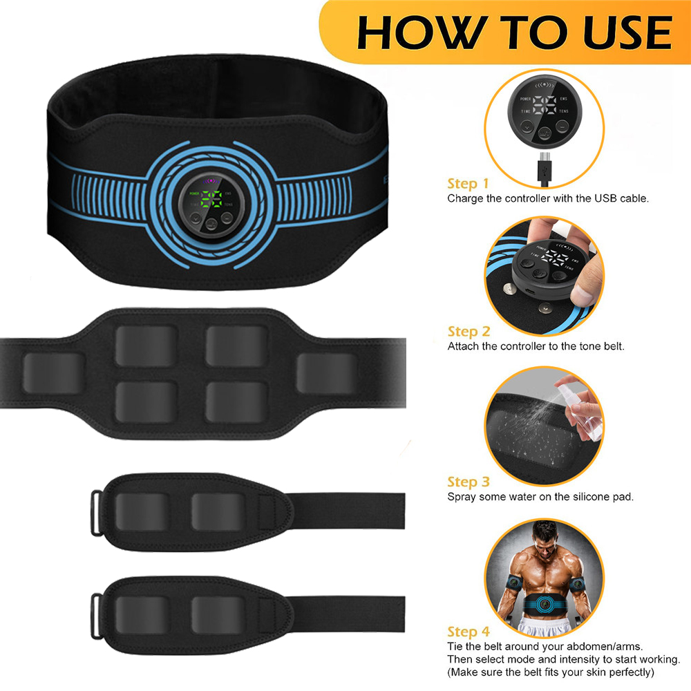 USB şarj edilebilir karın kas  - Home Gym Electric Machine incelemesi ve fiyatı