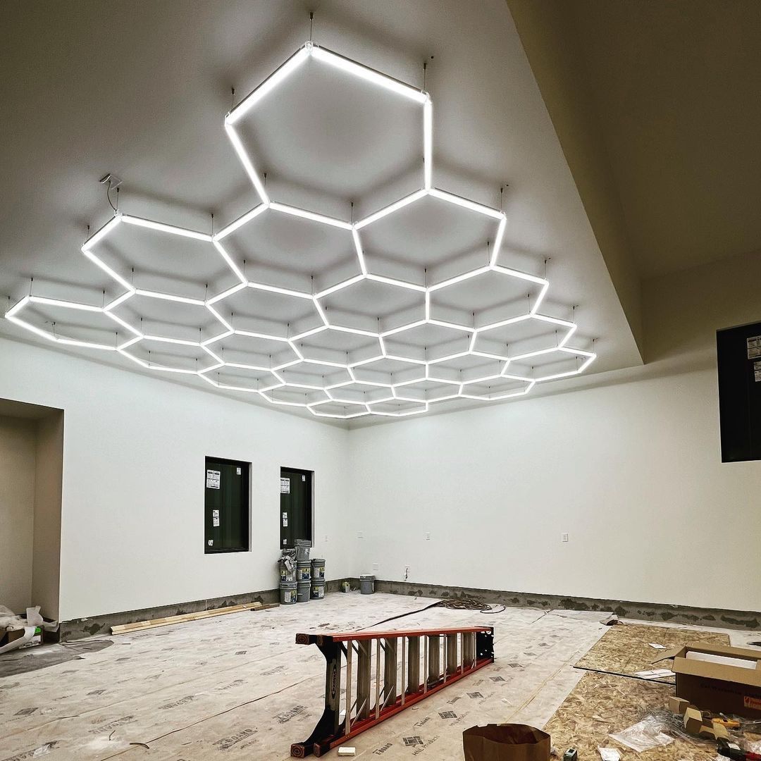 Sıcak Satış Altıgen LED Işık U - Home Gym Installation incelemesi ve fiyatı
